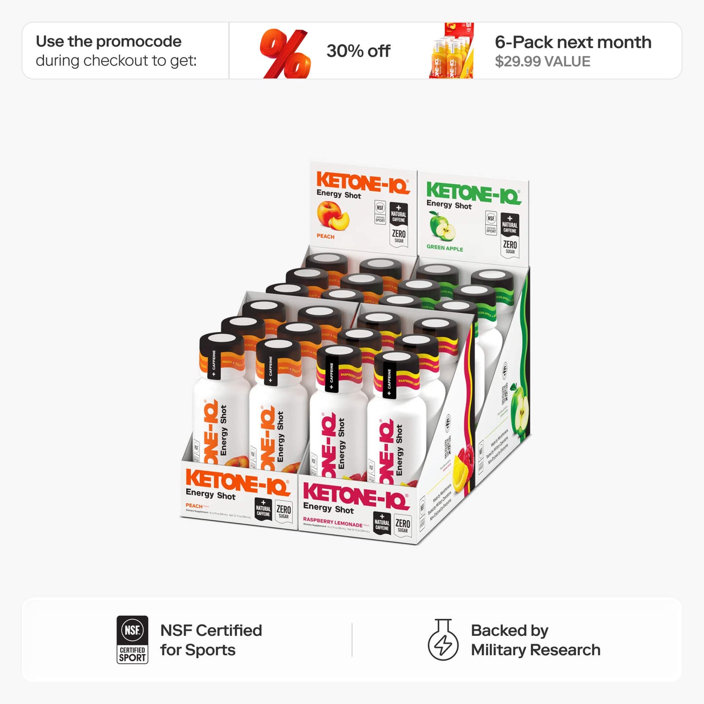 Ketone-IQ No Caffeine Shot