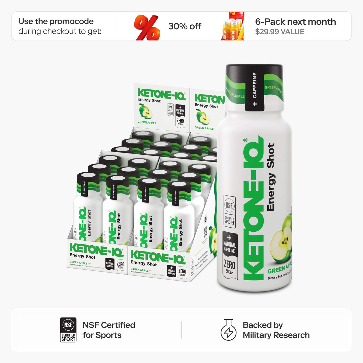 Ketone-IQ No Caffeine Shot