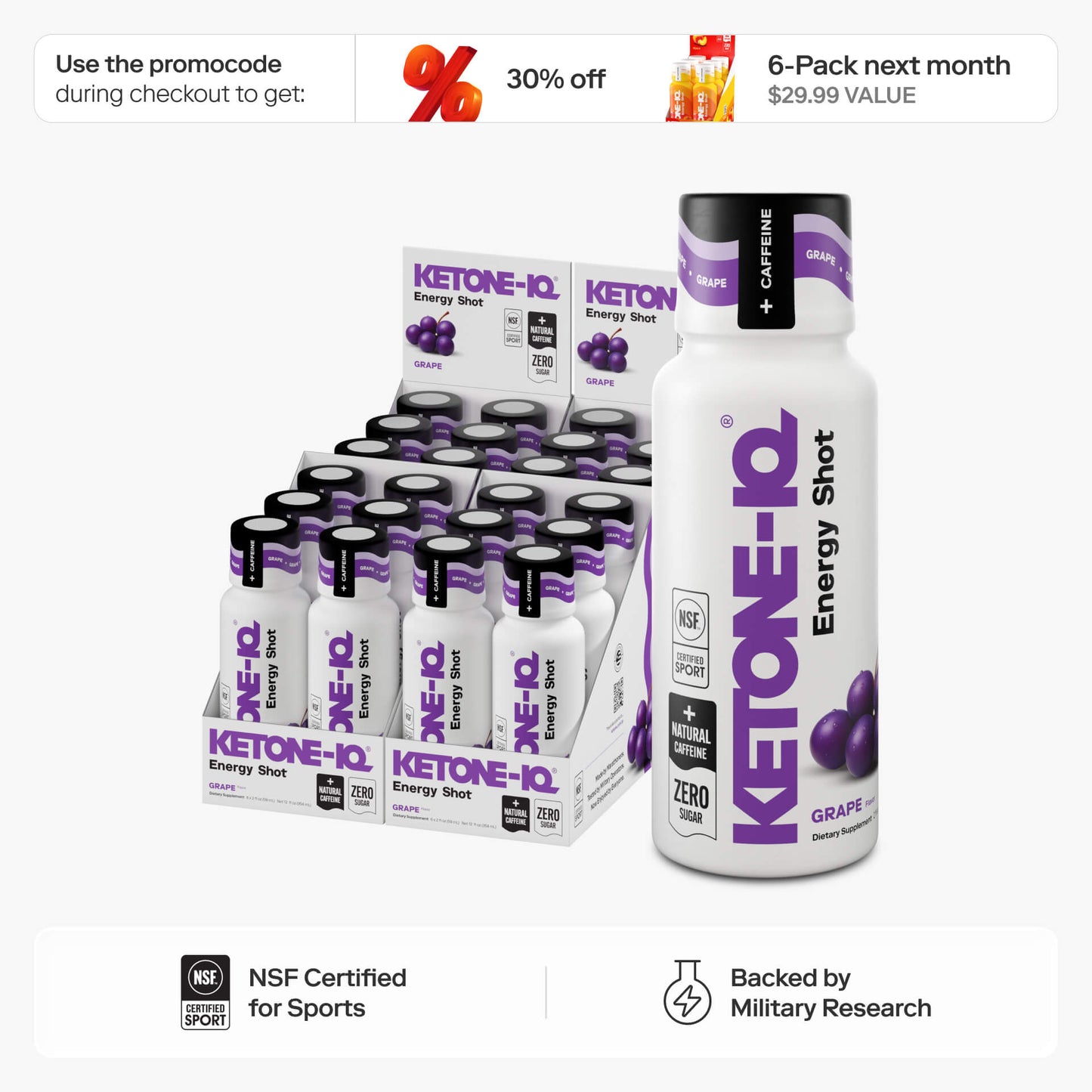 Ketone-IQ No Caffeine Shot